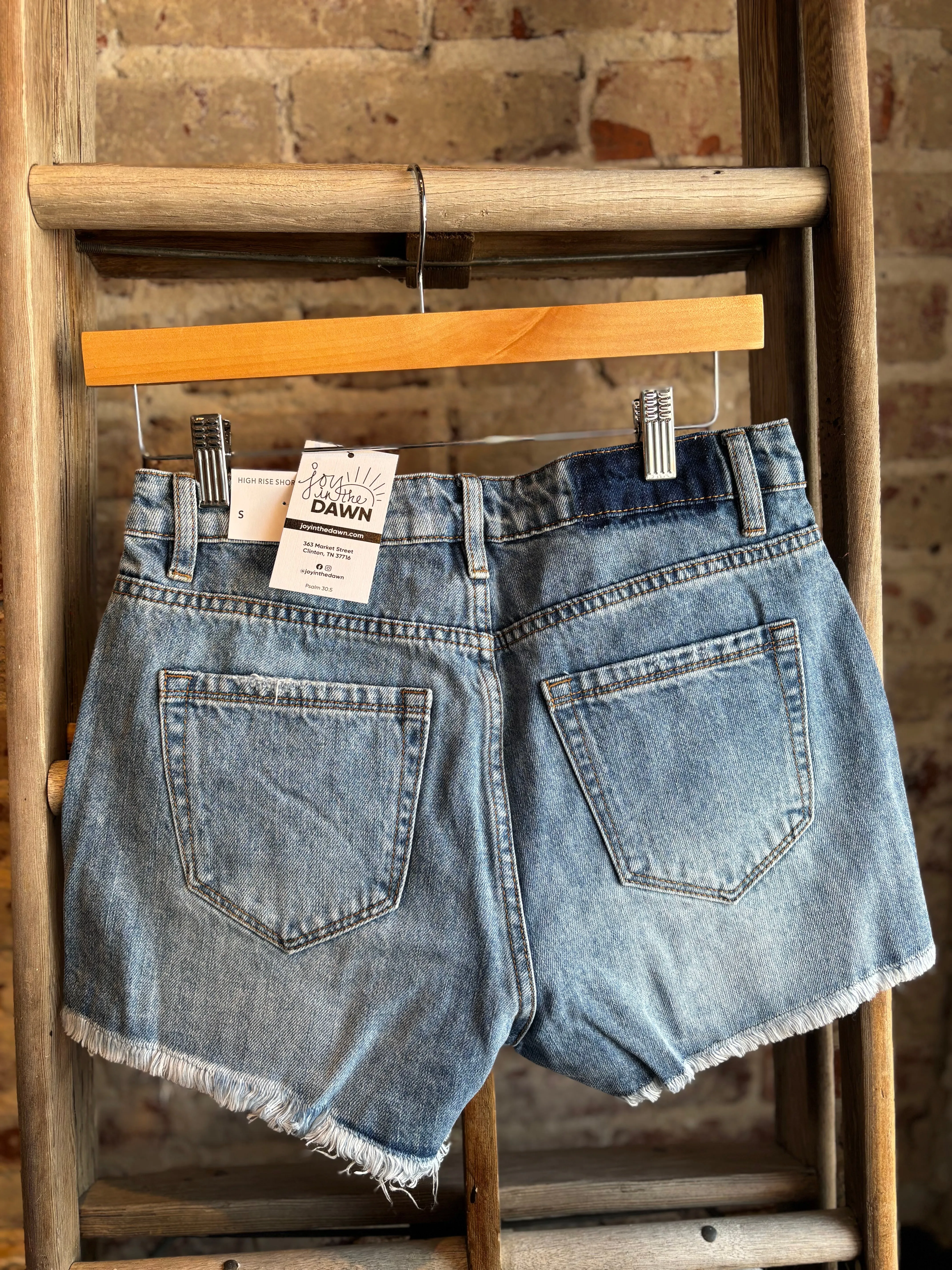 High Rise Side Slit Shorts