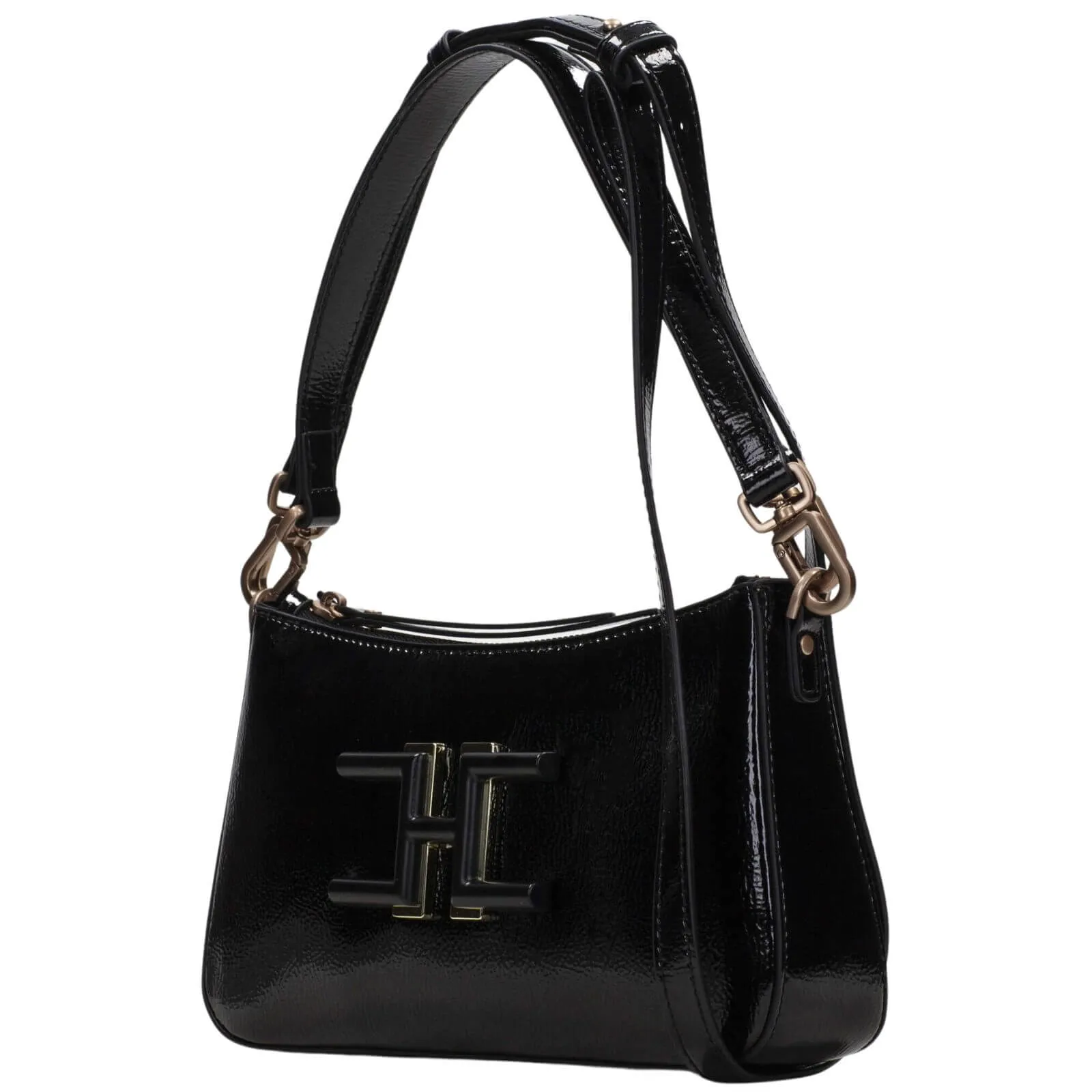 Hispanitas Black Leather Shoulder Bag
