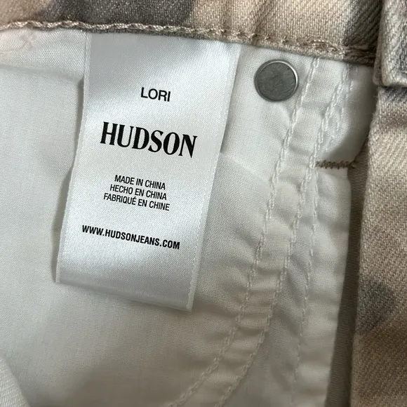 Hudson Lori High Rise Camo Cutoff Jean Shorts Size 24