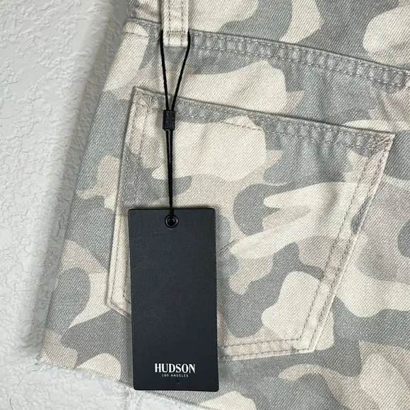 Hudson Lori High Rise Camo Cutoff Jean Shorts Size 24