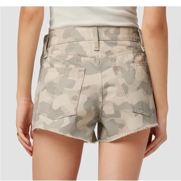 Hudson Lori High Rise Camo Cutoff Jean Shorts Size 24