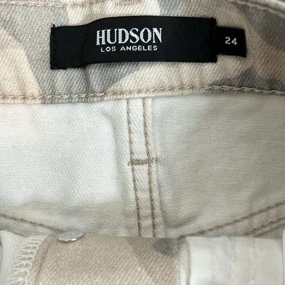 Hudson Lori High Rise Camo Cutoff Jean Shorts Size 24