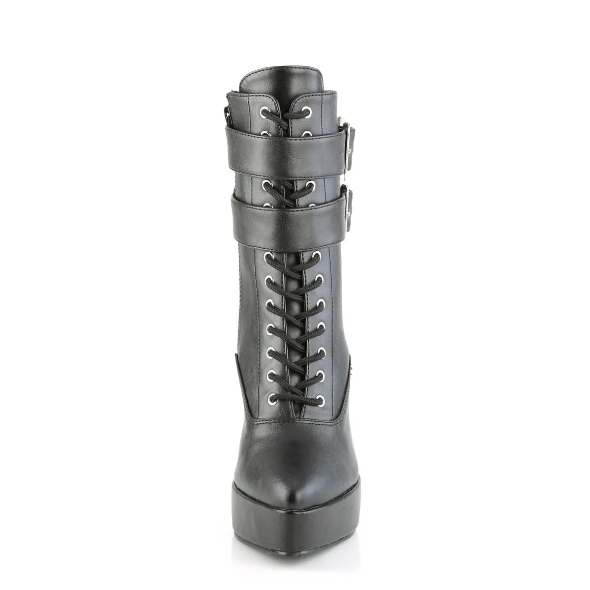 INDULGE-1026  Black Faux Leather