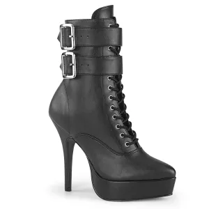 INDULGE-1026  Black Faux Leather