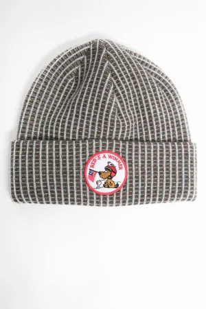 I.S.M. 'Reds A Winner' Grey Cashmere Beanie