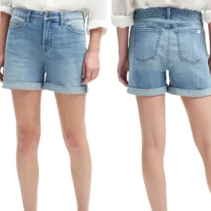 Jen 7 by 7 For All Mankind High Waist Roll Cuff Denim Shorts