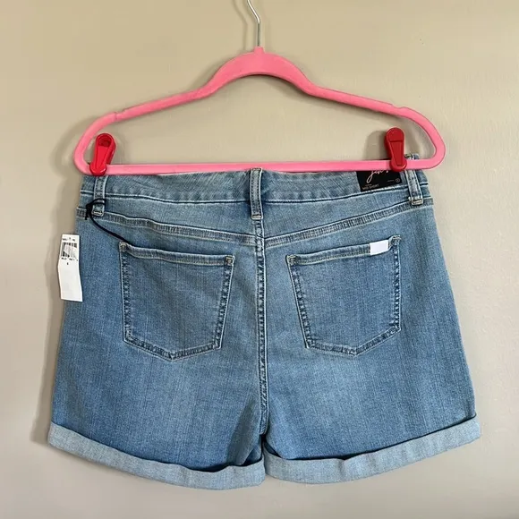 Jen 7 by 7 For All Mankind High Waist Roll Cuff Denim Shorts
