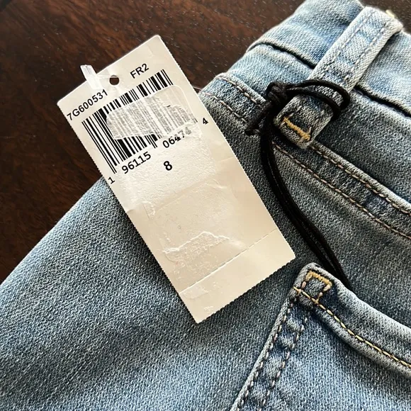 Jen 7 by 7 For All Mankind High Waist Roll Cuff Denim Shorts