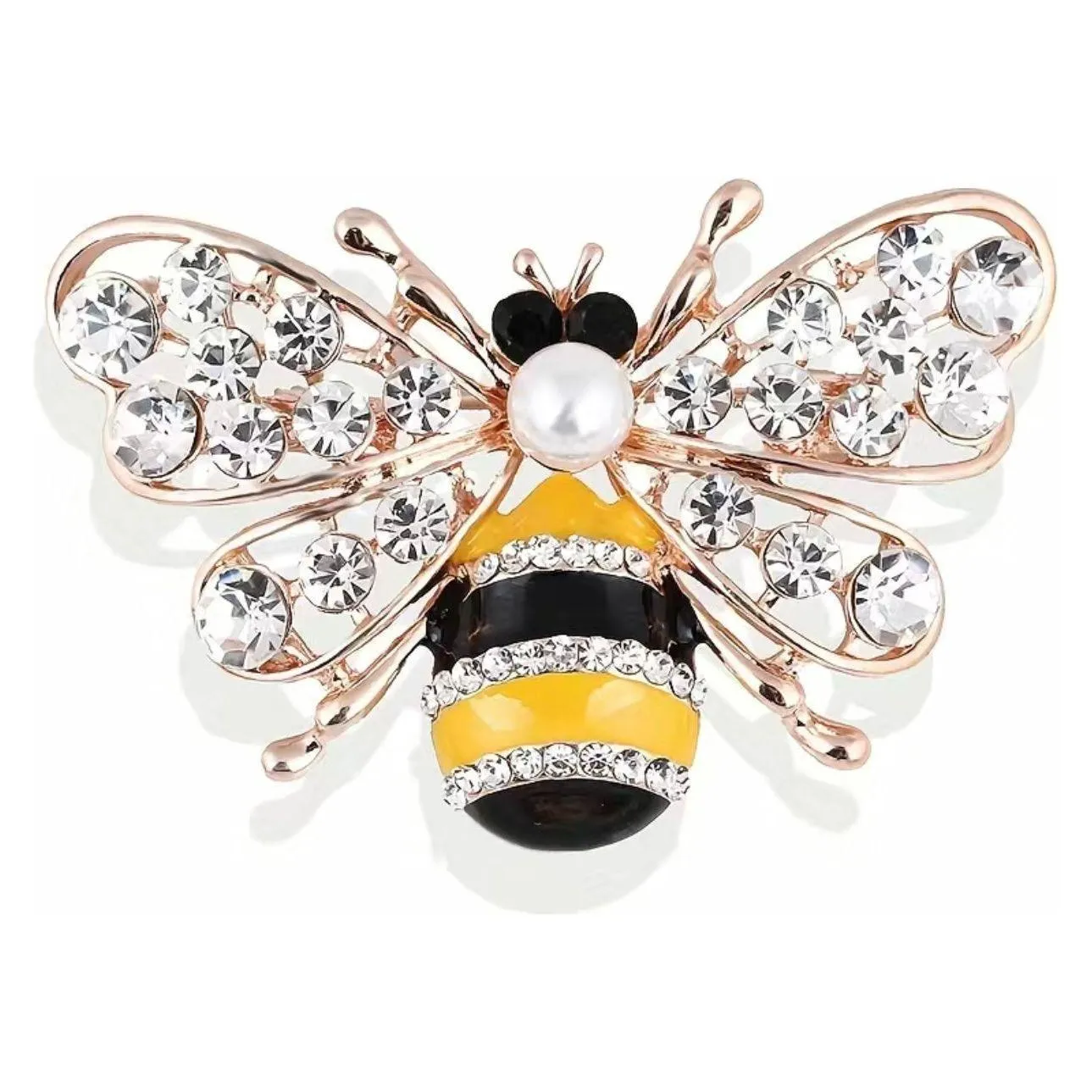 Jewelled & Enamel Bee Brooch