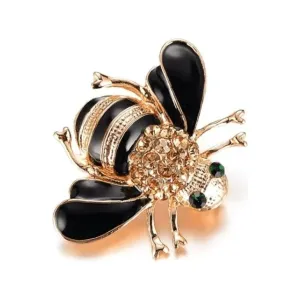 Jewelled & Enamel Bumble Bee Brooch
