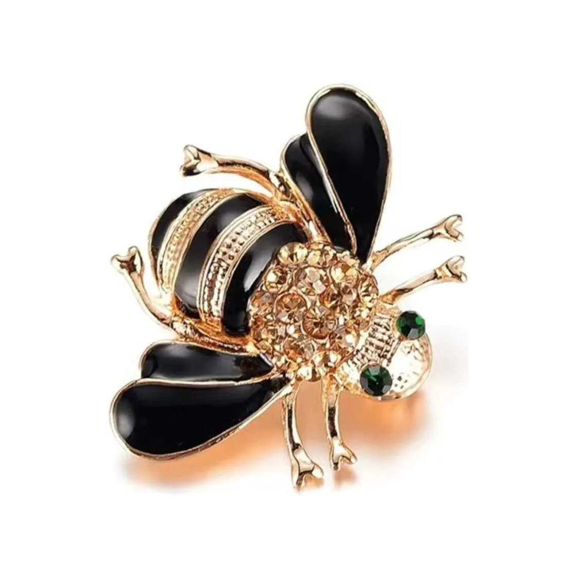 Jewelled & Enamel Bumble Bee Brooch