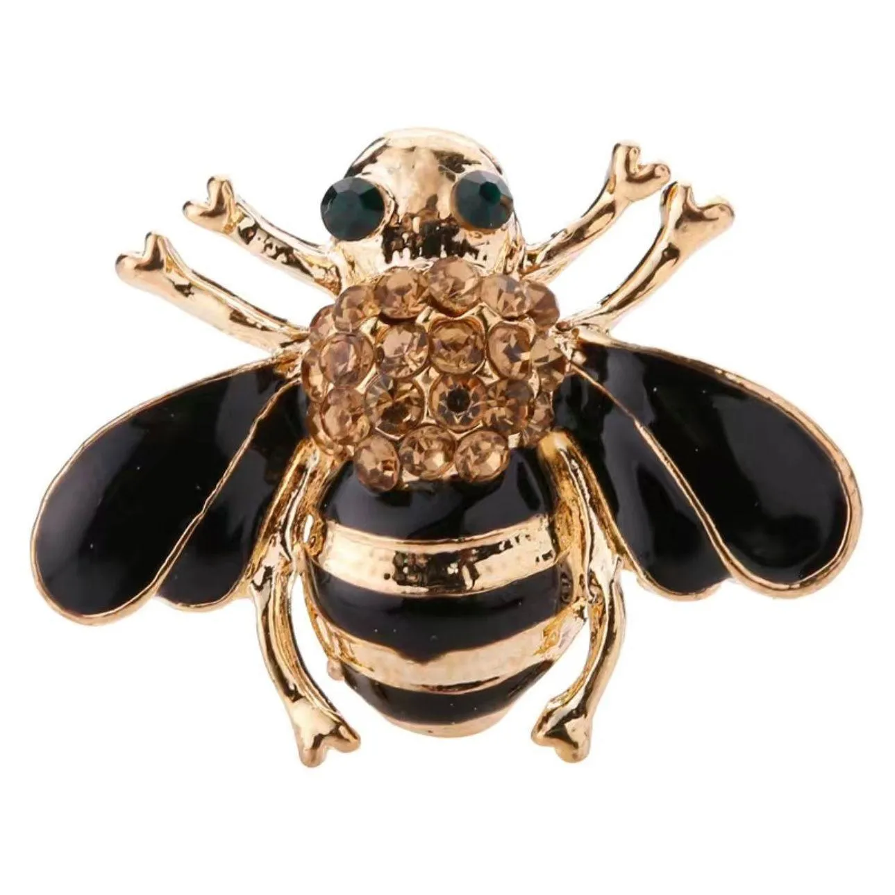 Jewelled & Enamel Bumble Bee Brooch
