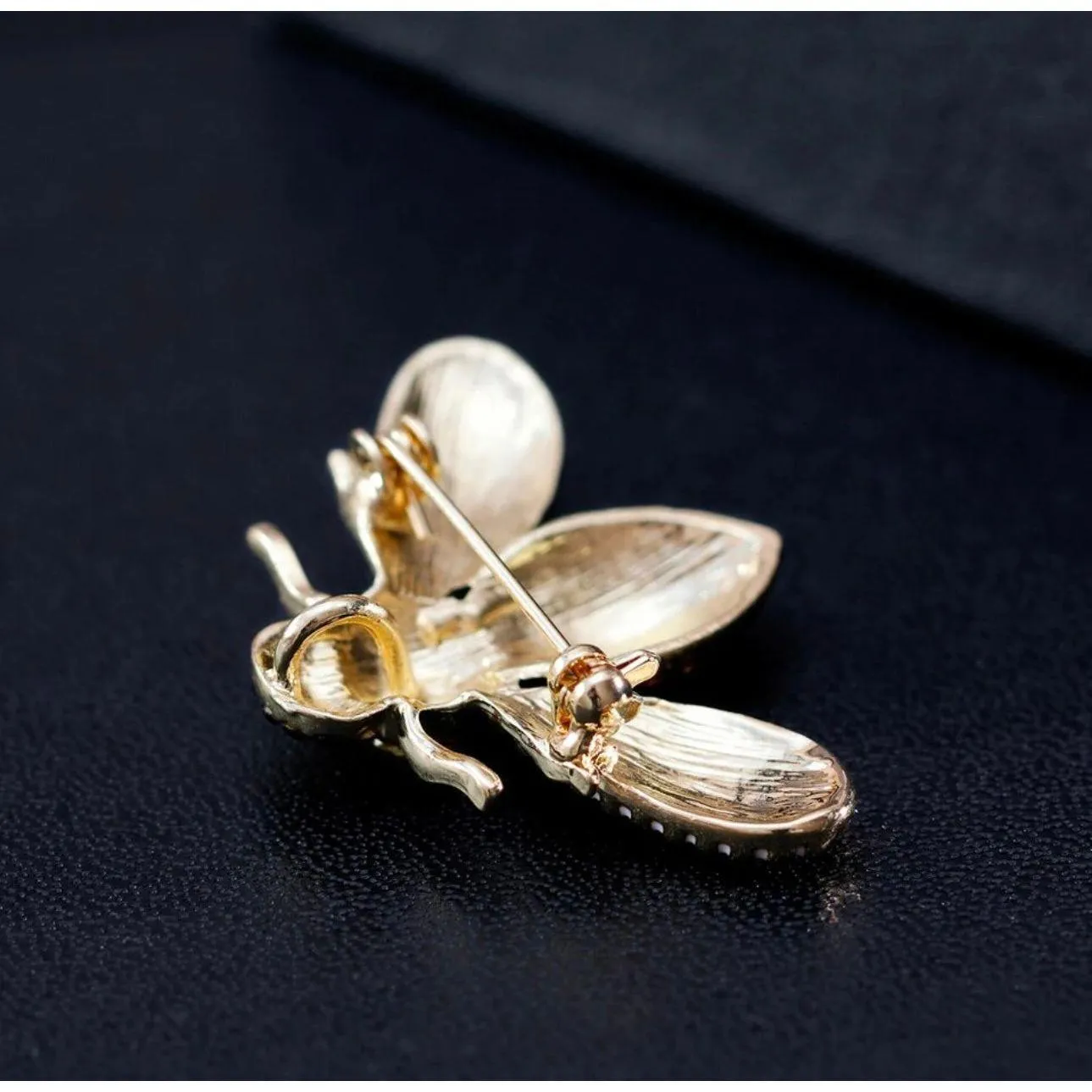 Jewelled & Enamel Bumble Bee Brooch
