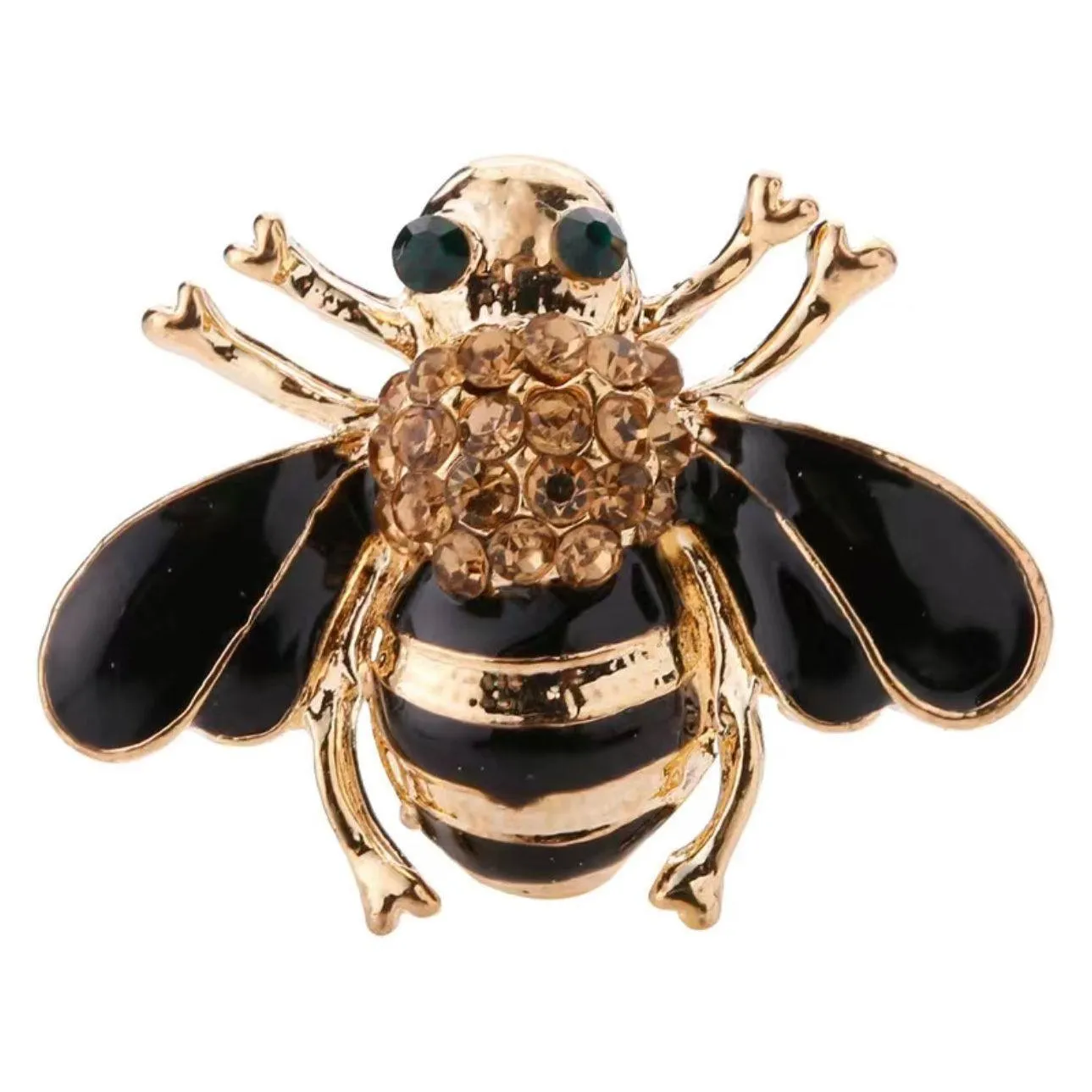 Jewelled & Enamel Bumble Bee Brooch