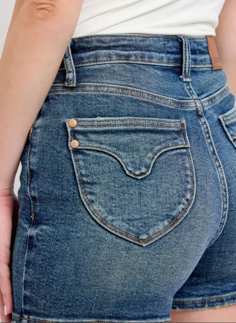 Judy Blue® High Waisted Shield Back Pocket Shorts