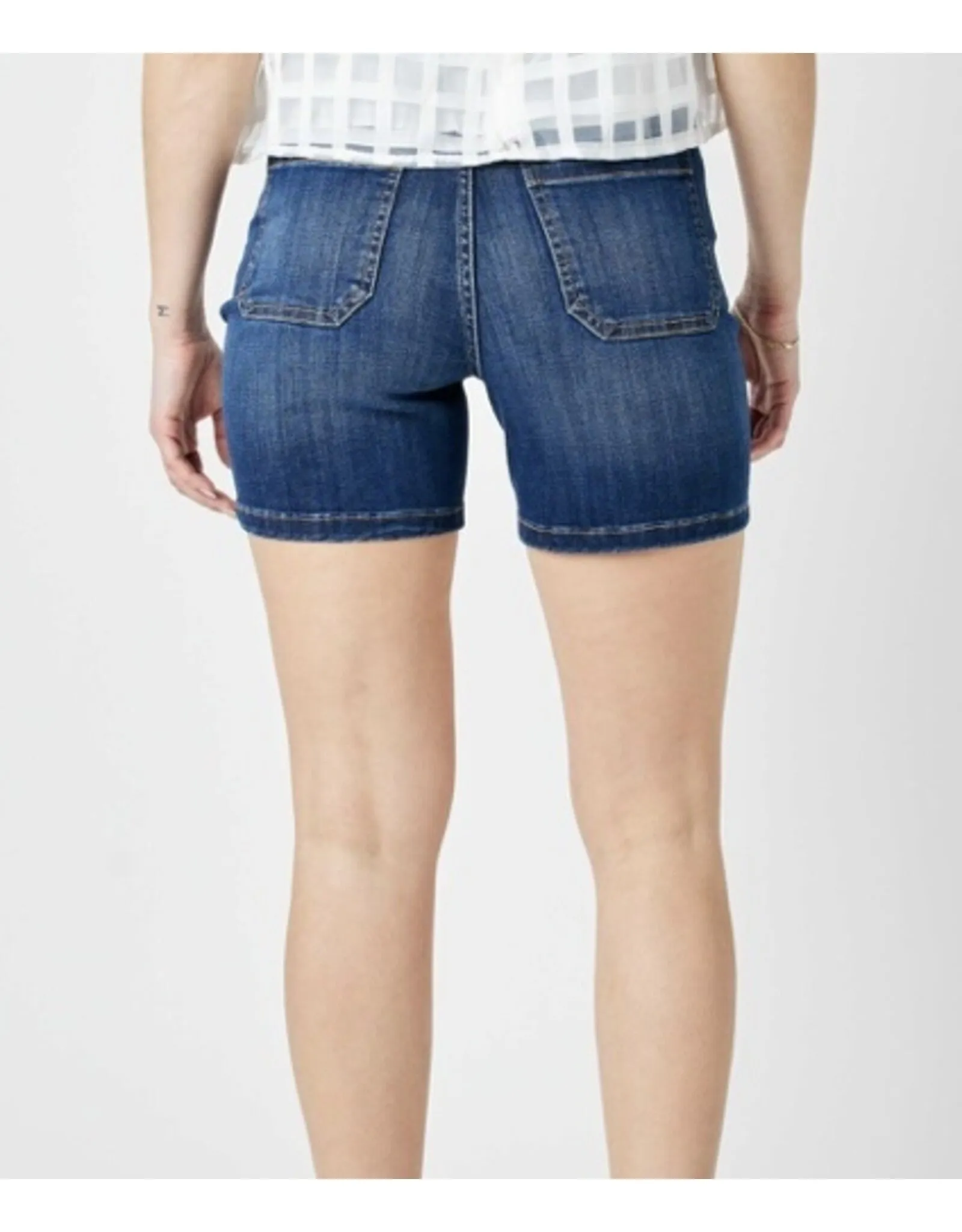 Judy Blue Mid RIse Elastic Waist Shorts