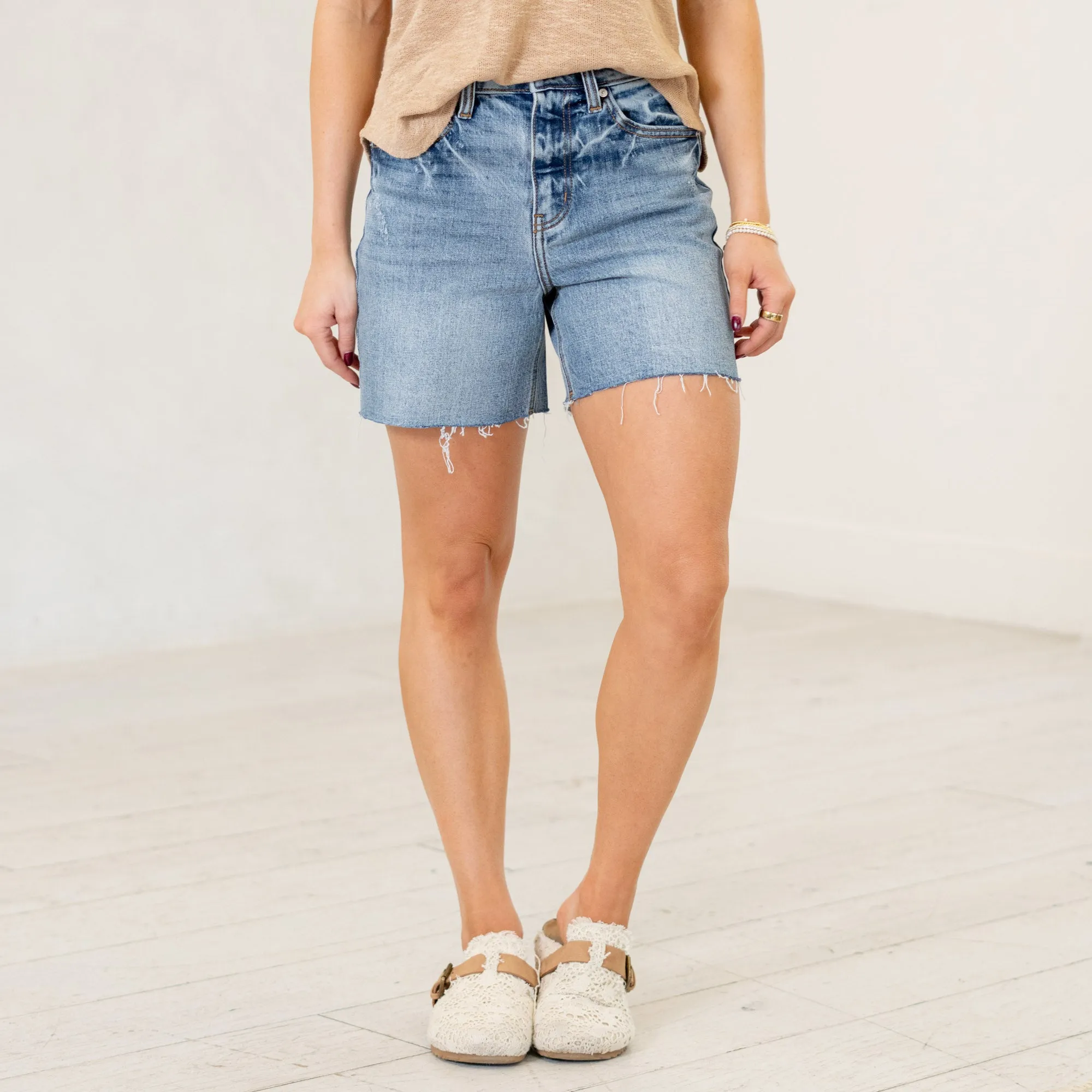 June High Rise Shorts Regular & Plus