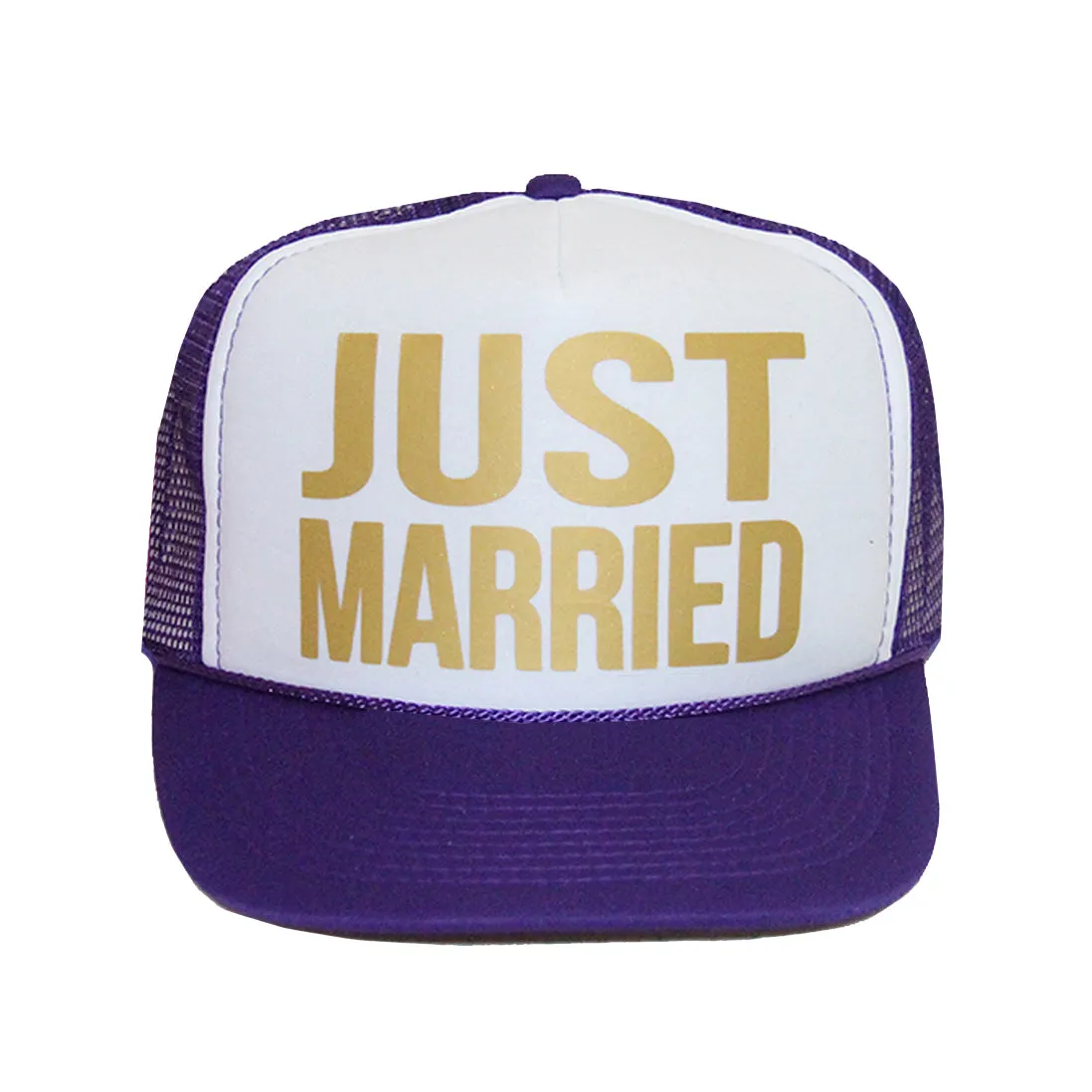 JUST MARRIED Trucker Hat