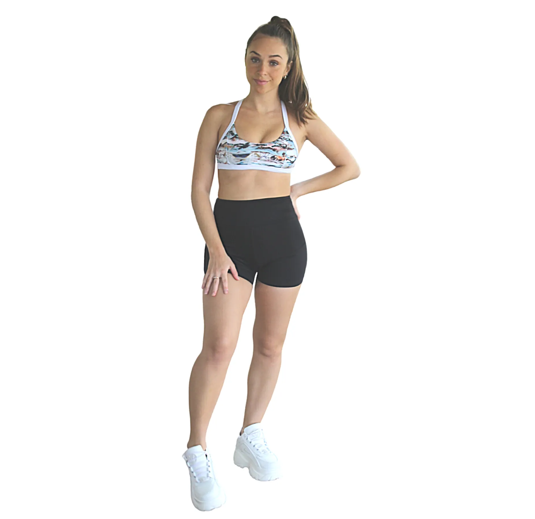 Kali Seamless High Rise Yoga Shorts - Black
