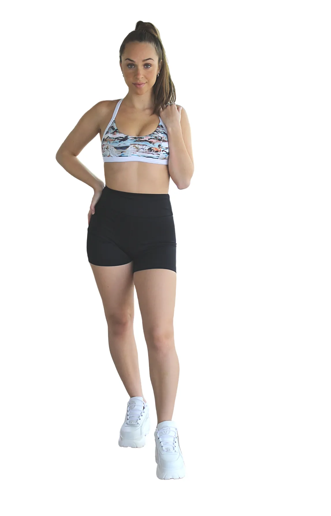 Kali Seamless High Rise Yoga Shorts - Black