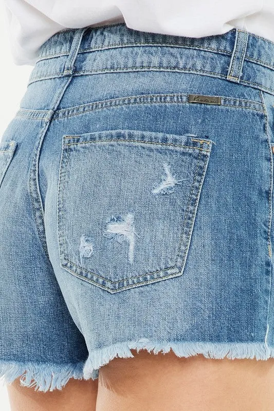 Kan Can High Rise Mom Shorts
