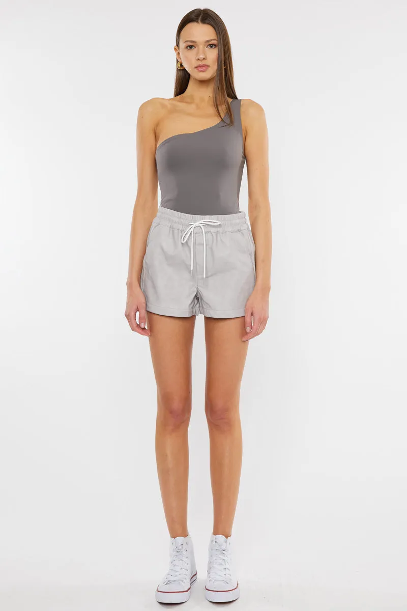 Kayden Ultra High Rise Faux Leather Shorts