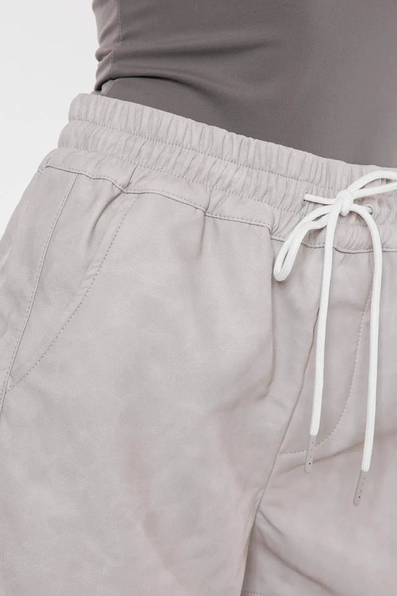 Kayden Ultra High Rise Faux Leather Shorts