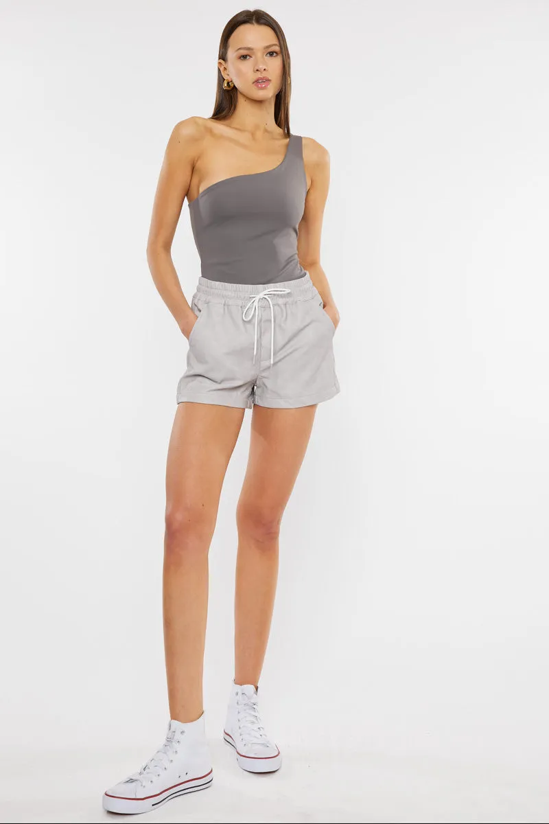 Kayden Ultra High Rise Faux Leather Shorts