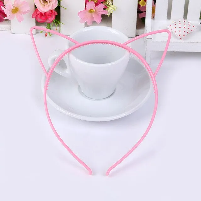 kids black cat ears head bands fashion Lady Girl Hairband Sexy Self Headband Baby birthday party Hair Accessories for Women hoop