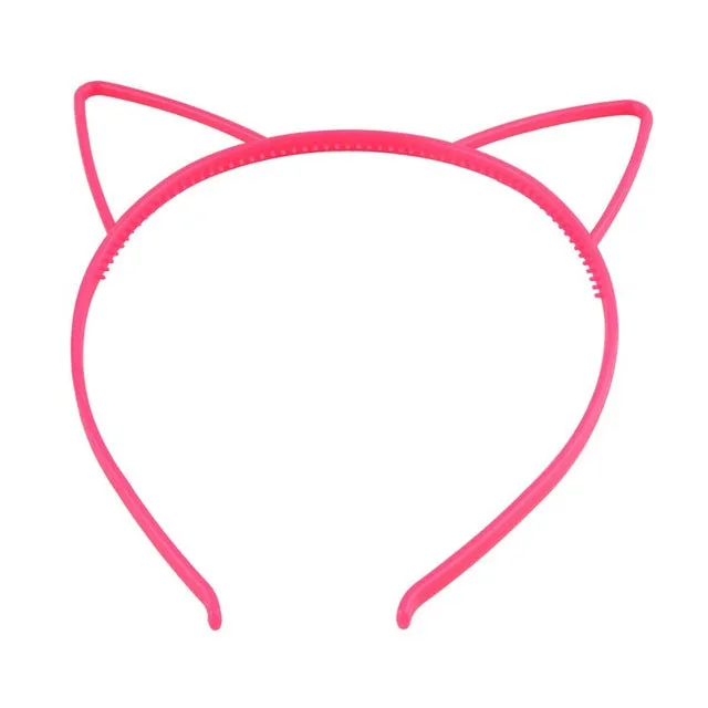 kids black cat ears head bands fashion Lady Girl Hairband Sexy Self Headband Baby birthday party Hair Accessories for Women hoop