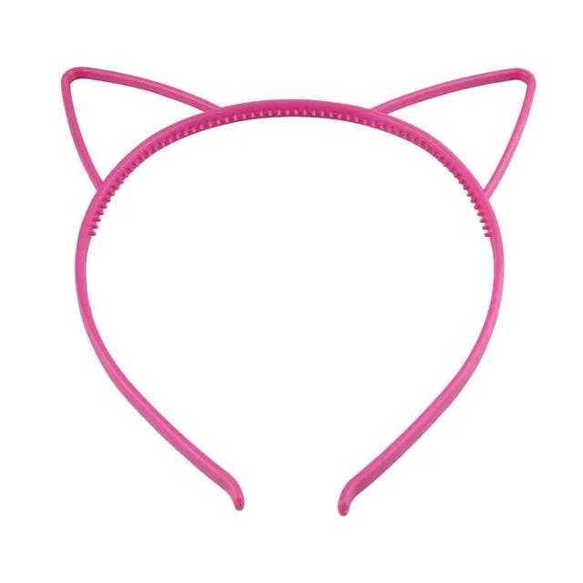 kids black cat ears head bands fashion Lady Girl Hairband Sexy Self Headband Baby birthday party Hair Accessories for Women hoop