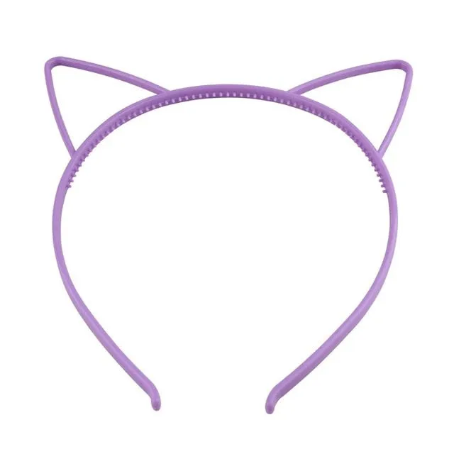 kids black cat ears head bands fashion Lady Girl Hairband Sexy Self Headband Baby birthday party Hair Accessories for Women hoop