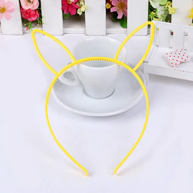 kids black cat ears head bands fashion Lady Girl Hairband Sexy Self Headband Baby birthday party Hair Accessories for Women hoop