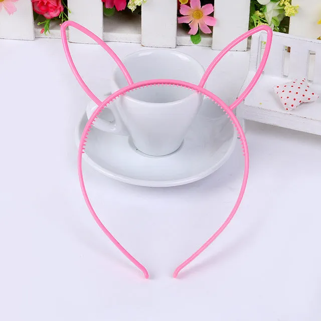 kids black cat ears head bands fashion Lady Girl Hairband Sexy Self Headband Baby birthday party Hair Accessories for Women hoop