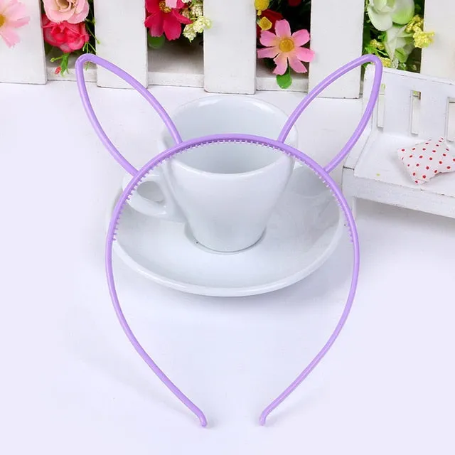 kids black cat ears head bands fashion Lady Girl Hairband Sexy Self Headband Baby birthday party Hair Accessories for Women hoop