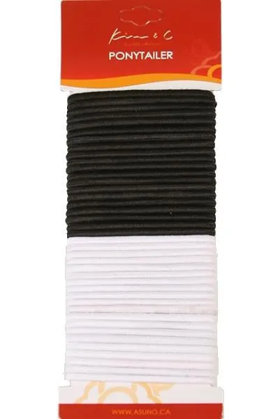 KIM & C 40pcs Ponytail Holders