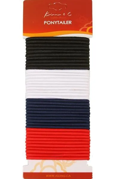 KIM & C 40pcs Ponytail Holders
