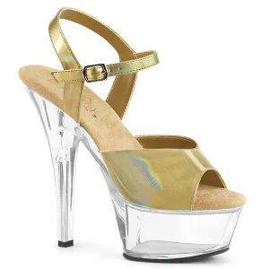 KISS-209BHG  Champagne Brushed Hologram/Clear