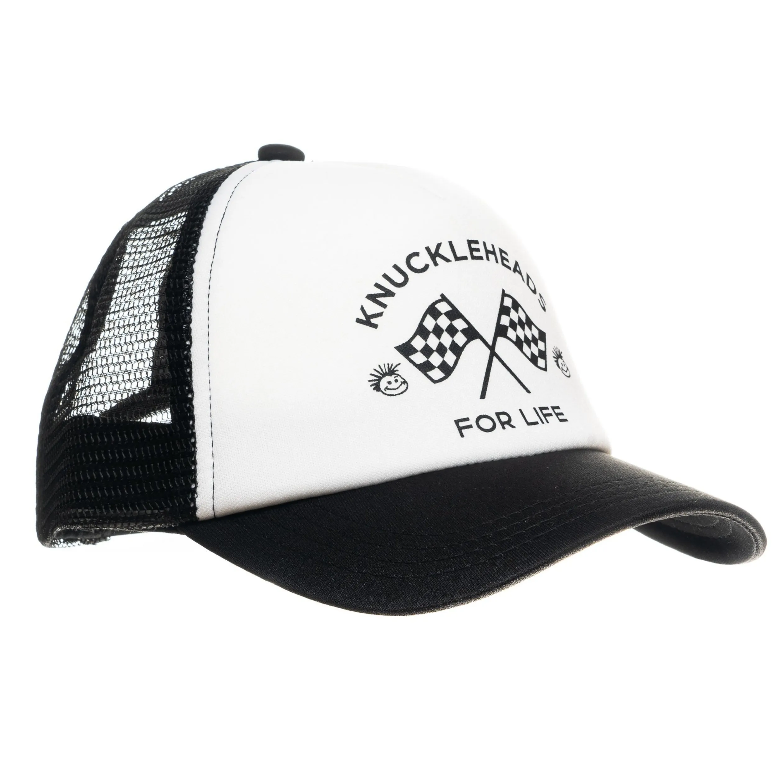 Knuckleheads For Life Bw Kids Trucker Hat