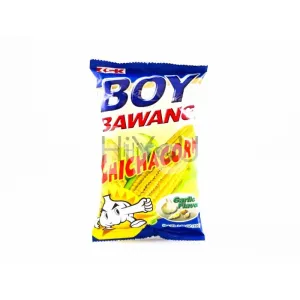 KSK Boy Bawang Chichacorn Garlic Flavour 100g ~ KSK 小宝王玉米坚果 超辣蒜味 100g