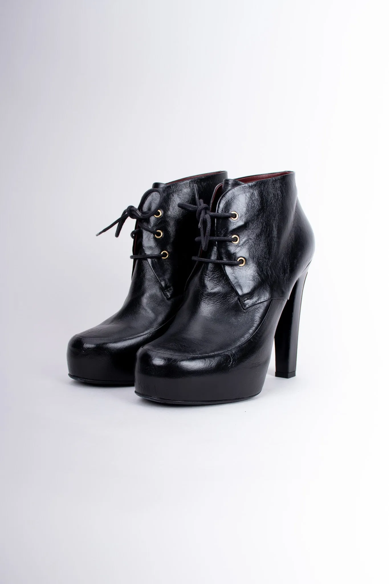 Lace-Up Ankle Boots