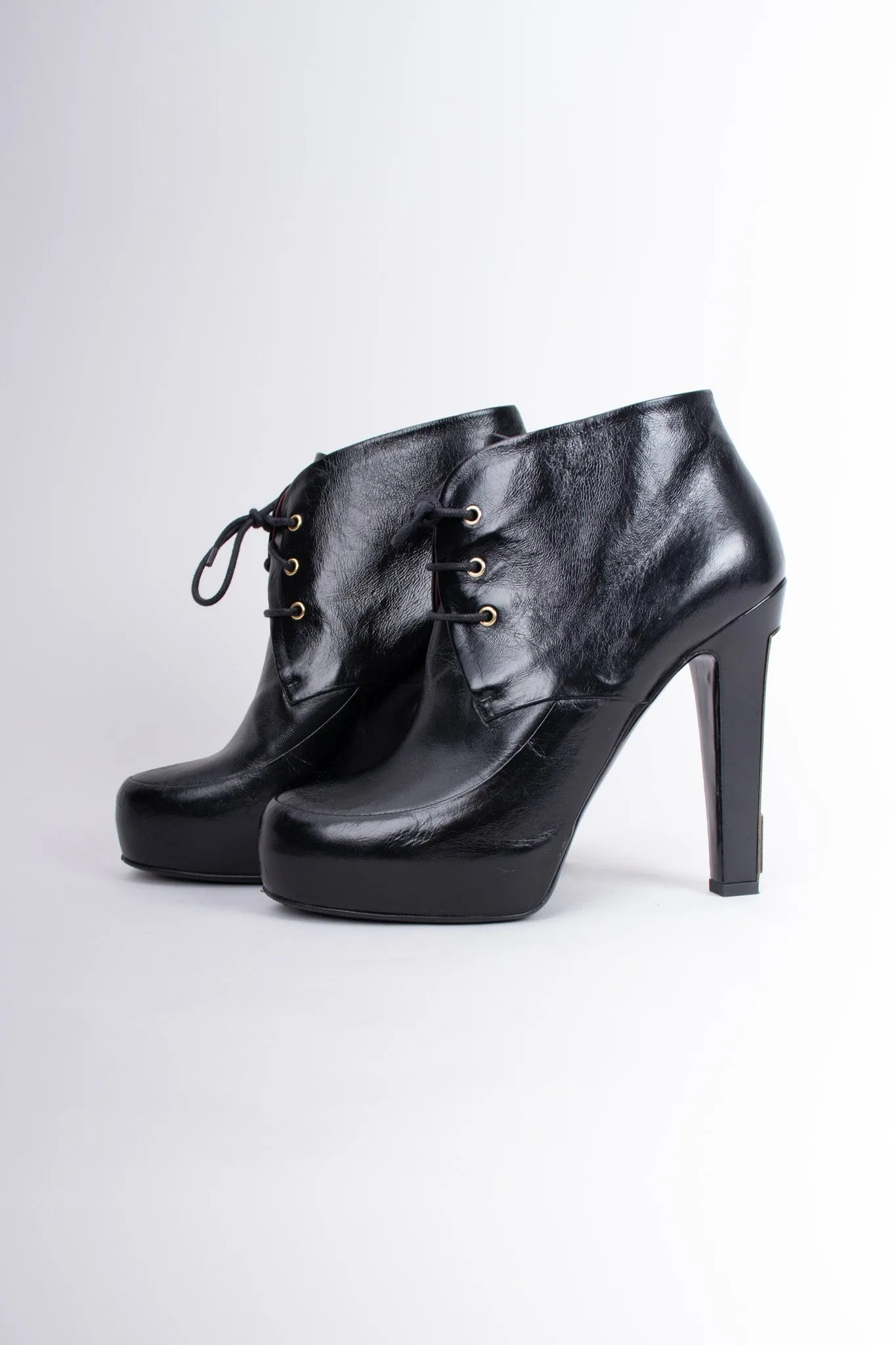Lace-Up Ankle Boots