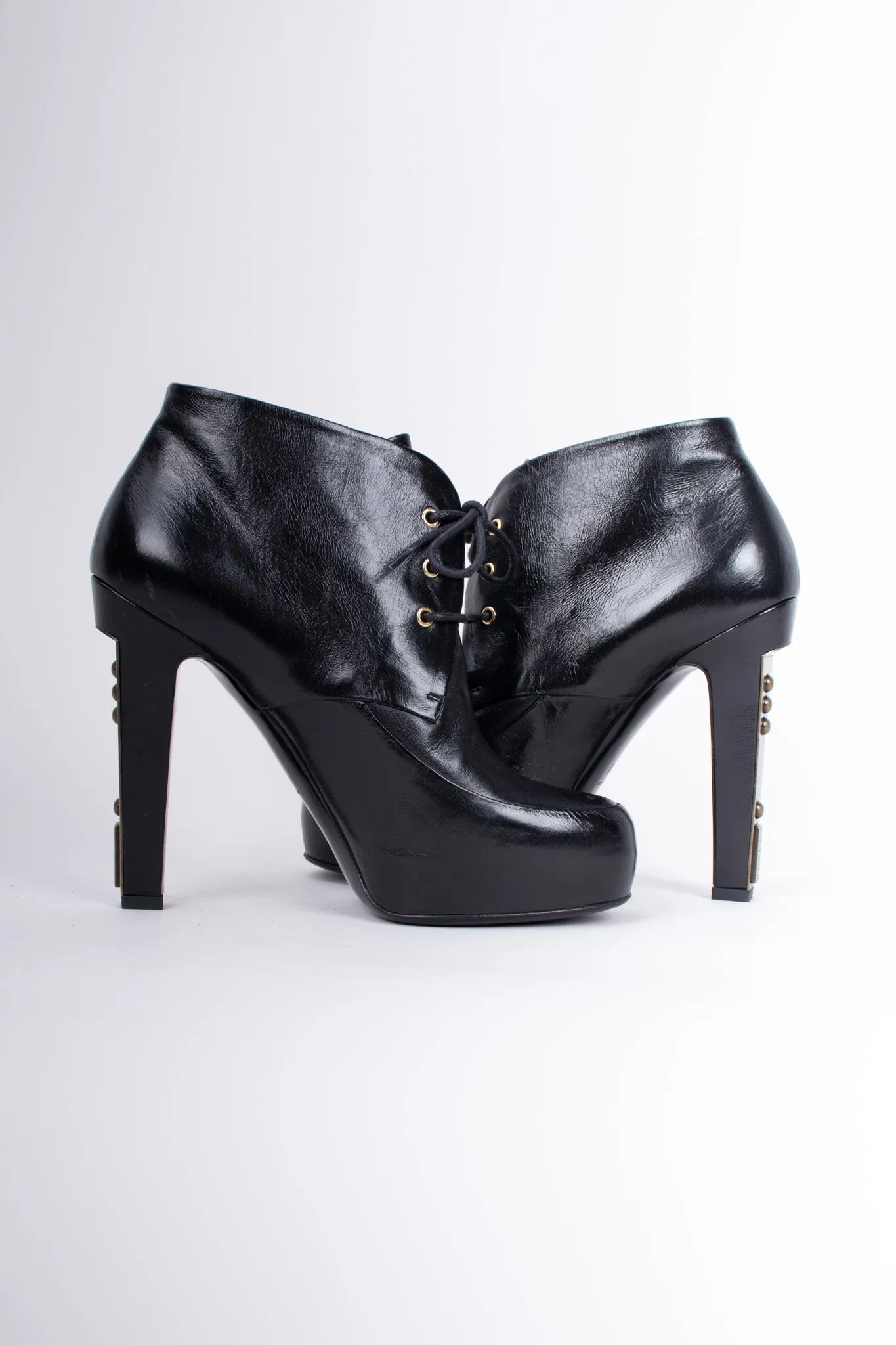 Lace-Up Ankle Boots