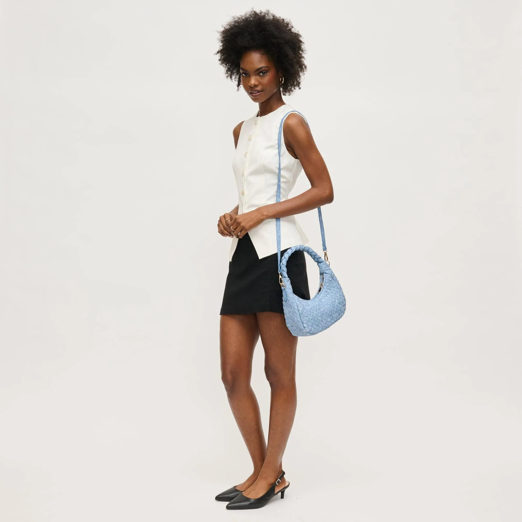 Laken Woven Shoulder Bag Crossbody