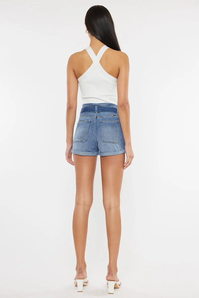 Lancing High Rise Belted Shorts