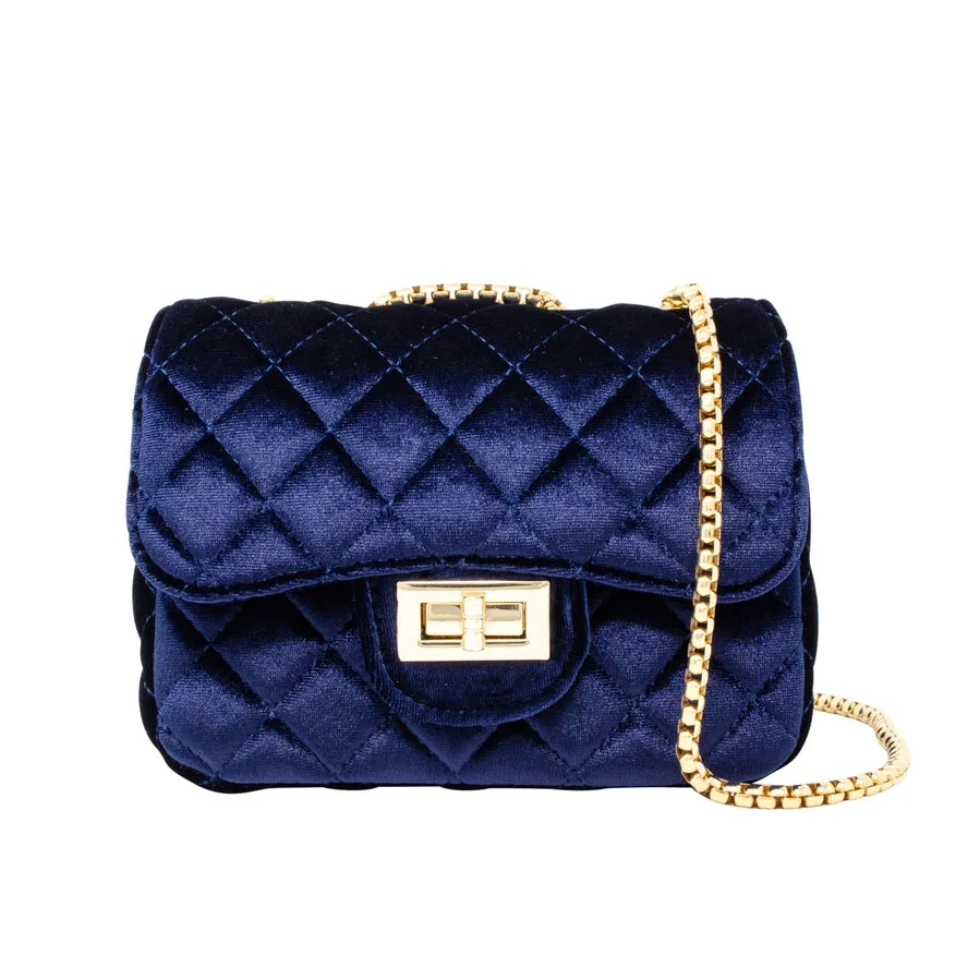 Large Classic Velvet Quilted Bag