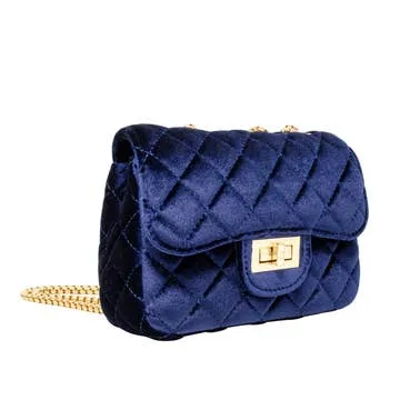 Large Classic Velvet Quilted Bag