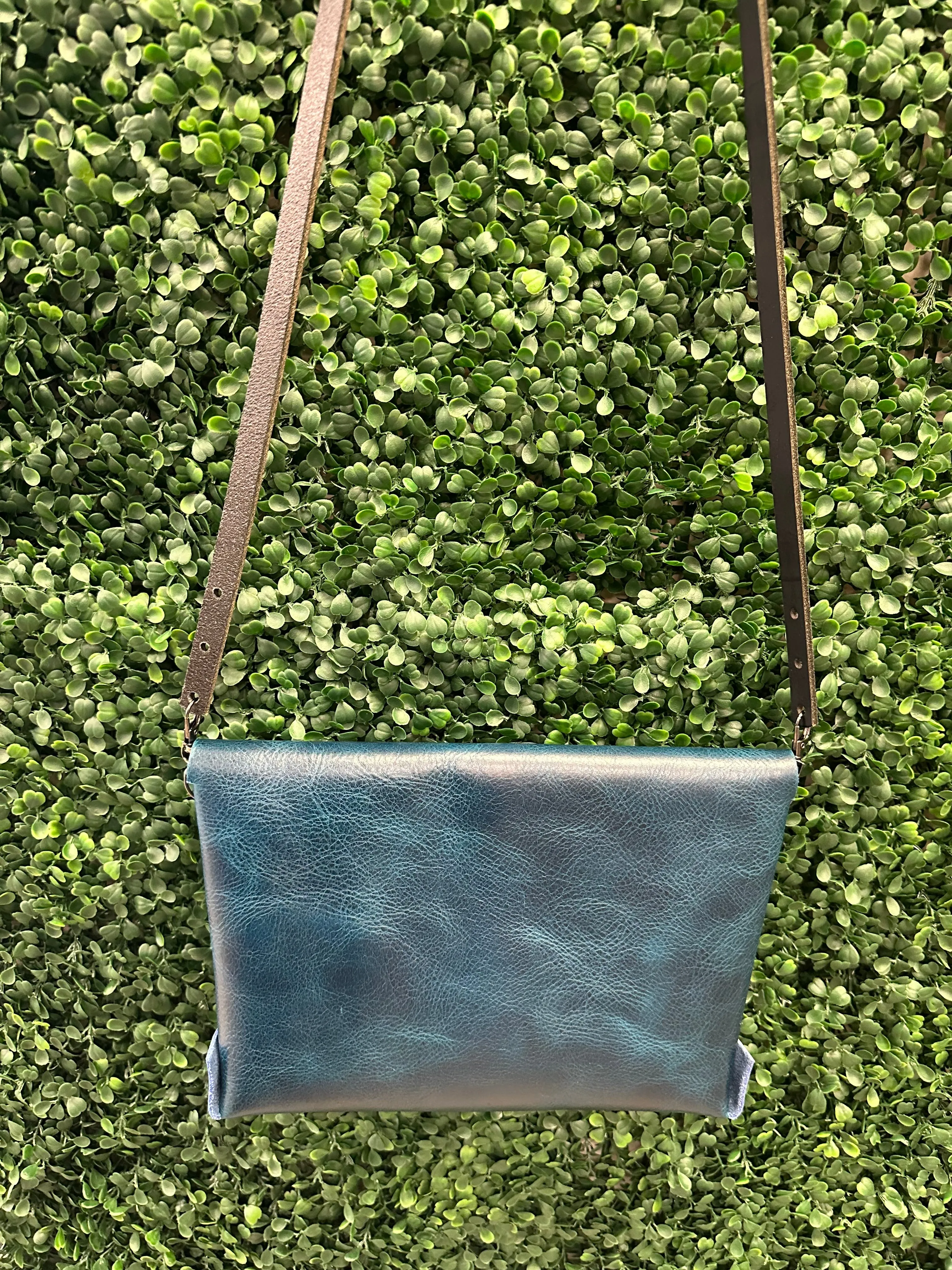 Large Leather Midnight Envelope Crossbody