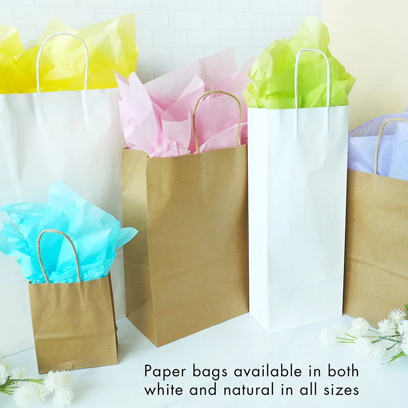 LARGE PAPER BAGS 41X30CM WHITE 2PCS