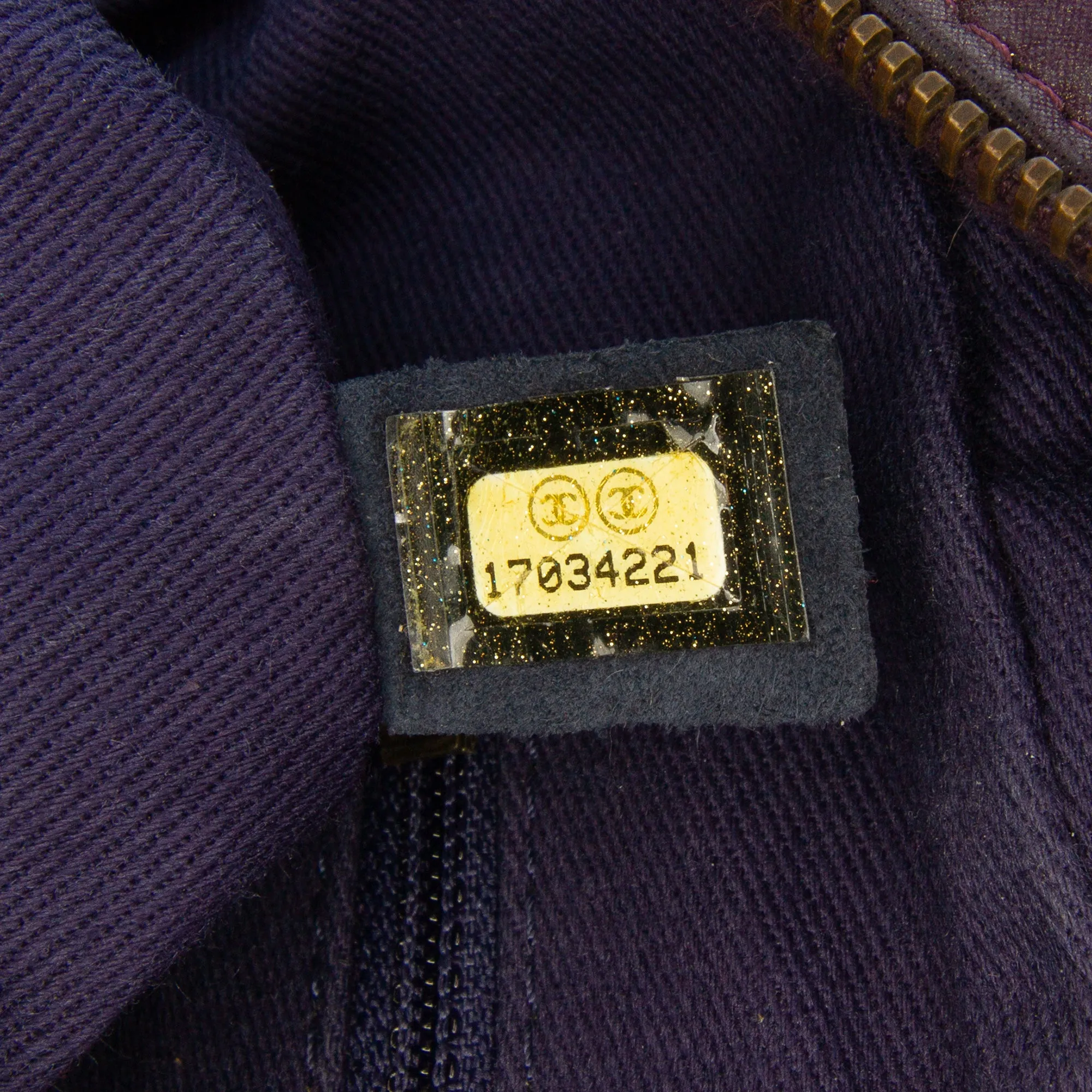 Large Quilted Iridescent Calfskin Shiva Flap